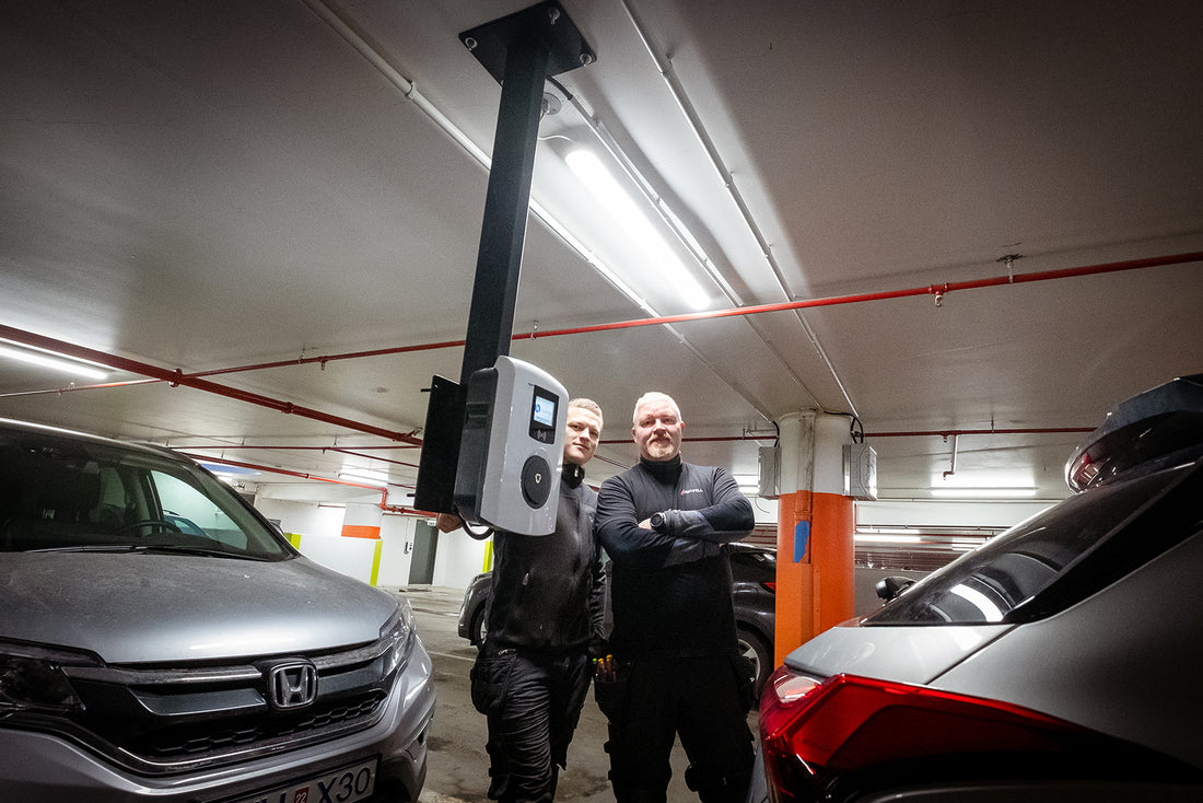 Norðurbakki 15-21 valdi hleðslulausn Ísorku