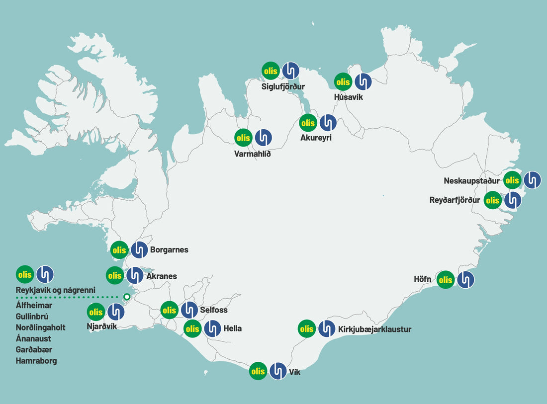 Ísorka & Olís tengja bílinn þinn um land allt