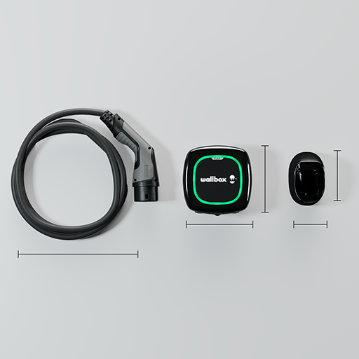 Wallbox Pulsar Plus & uppsetning - Snjallasta heimahleðslustöðin á markaðnum ásamt uppsetningu.
Ýttu hér til að sjá mál vörunar og nánari tæknilegar upplýsingar.
 
Hleðslugeta allt að 22kW (3 fasa)
5m